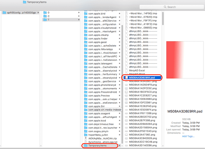 återställa photoshop-filer från tmp-filer