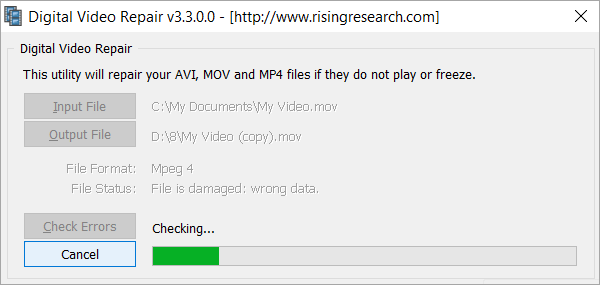 Windows 10 filreparationsverktyg - Digital Video Repair