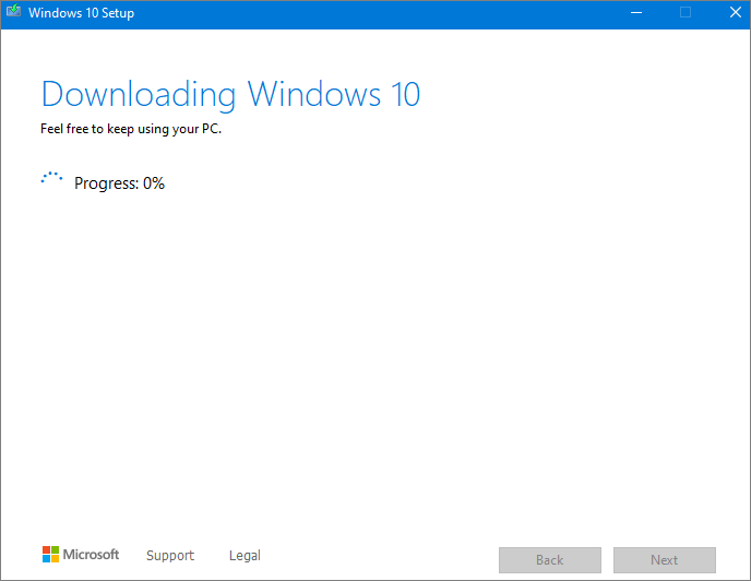 börja ladda ner ISO-fil