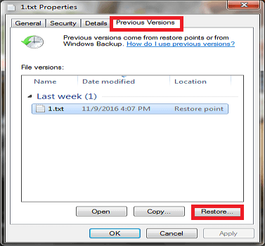 hur man återställer permanent raderade filer i Windows 7