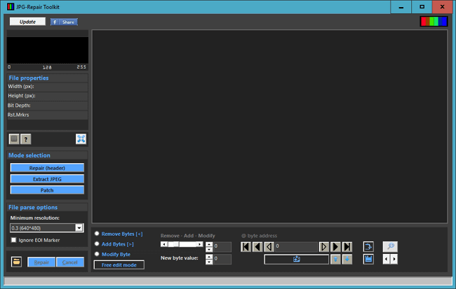 bästa fotoreparationsmjukvaran för PC – JPEG Repair Toolkit