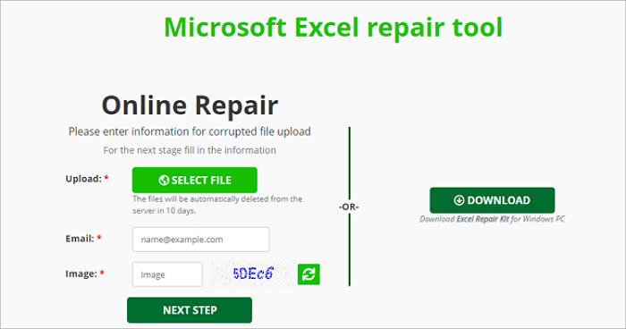 reparera excel-fil online