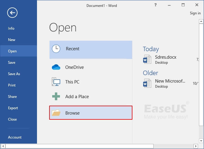 reparera word-filer 1