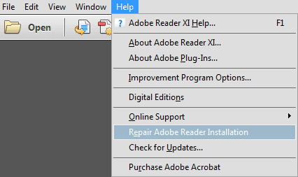 reparera adobe för att reparera pdf