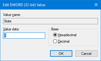 Ändra värdedata för att återställa förlorad användarprofil.