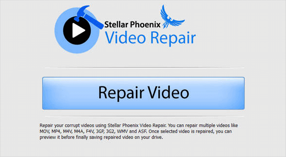 Windows 10 filreparationsverktyg - Stellar Phoenix videoreparationsverktyg