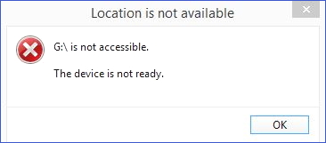 enheten är inte redo