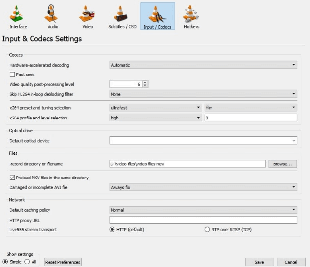 bästa videoreparationsverktyget - VLC