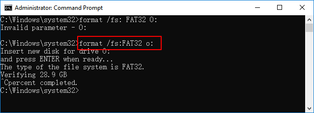 Formatera USB till FAT32 via CMD.
