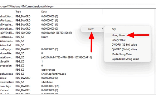ta bort inloggningslösenord med register 2
