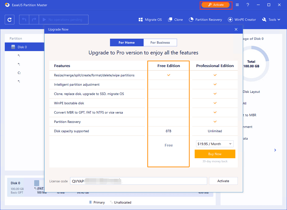 Hur man aktiverar EaseUS Partition Master