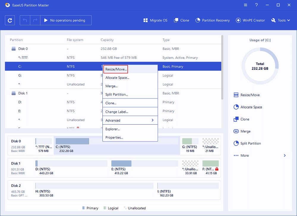 Extend System partition