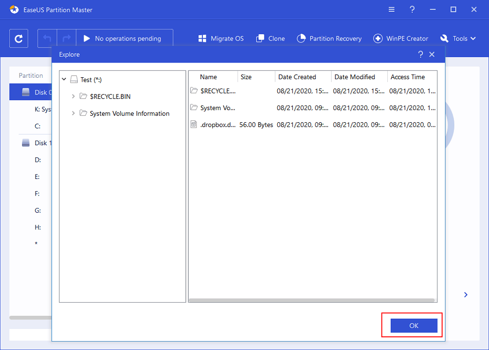 partition recovery step 3