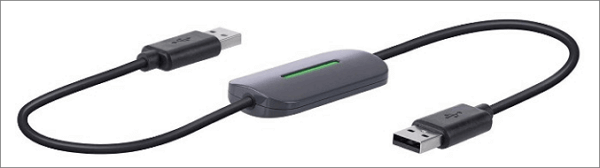 överföra filer från gammal dator till en ny med överföringskabel